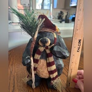 Holiday Bear with Scarf and Hat